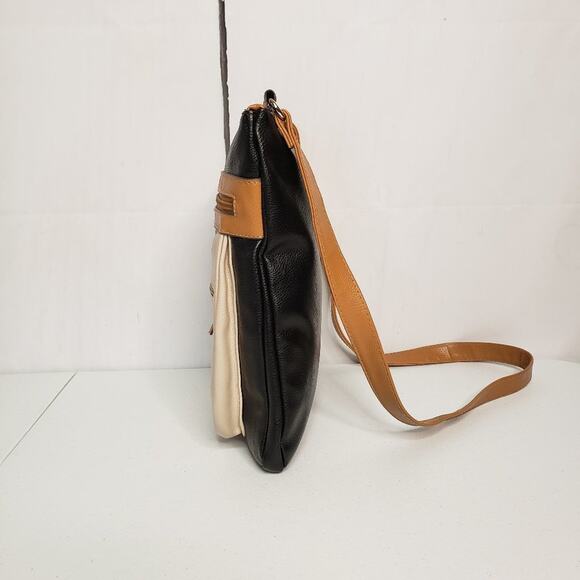 Unbranded Colorblock Faux Leather Hobo Crossbody Bag - Picture 8 of 9